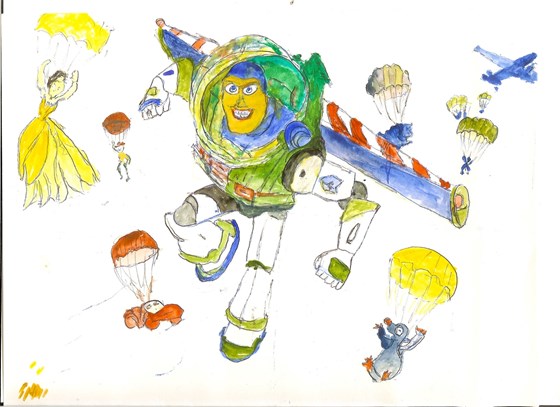 Roy loved drawing, here's one of his drawings that he created for his grandchildren