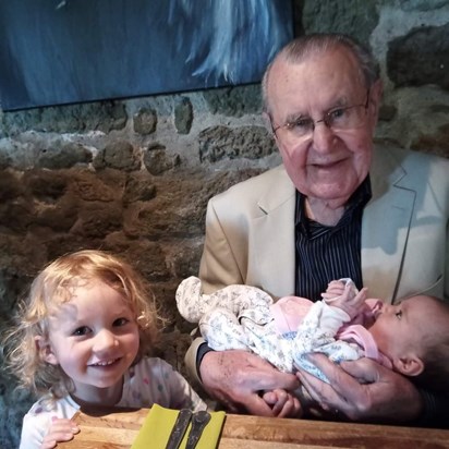 Great Grampy with Elsie and Emilia (Emmy) 