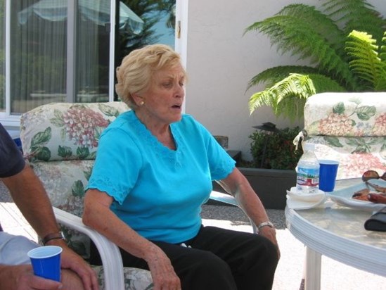 Betty telling a story, June 2004