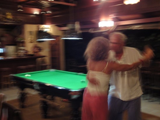 Mum and dad enjoying a night out on Koh Samui