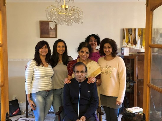 Mohan and family, December 2019