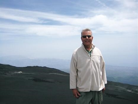 Peter on Mount Etna in Sicily