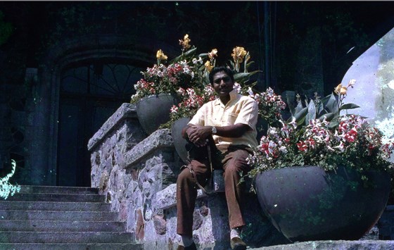 Among the flowers he loved the most