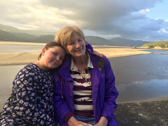 Granny Jill and Rosie at Heddwch - 2015
