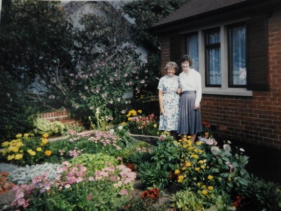 Hilda in her lovely garden
