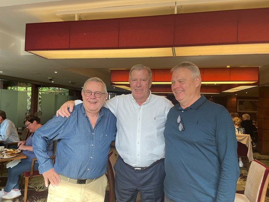 Ross, John, and Martin - old college friends. April 2023