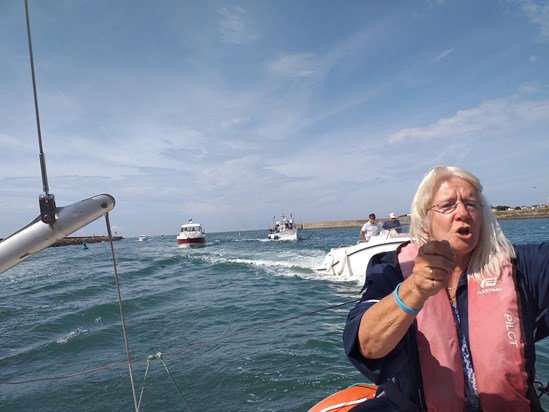 August 2019 in St Hilaire - Frustration (having been cut up by a French sailor)