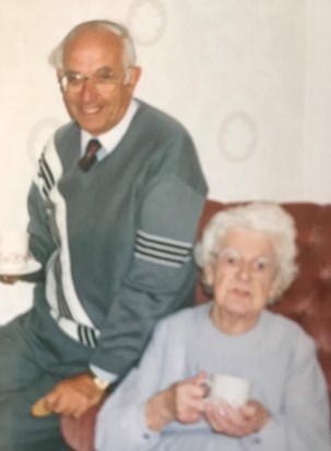 With his Auntie Gladys, date unknown