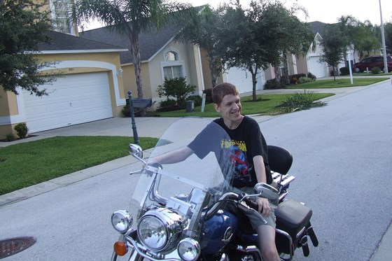 Rob on a Harly in Florida