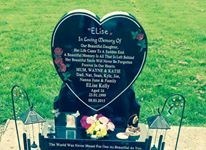 had your head stone fitted my little girl love you loads xxxx