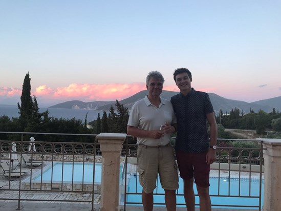 Dad and Matt in Kefalonia, Greece
