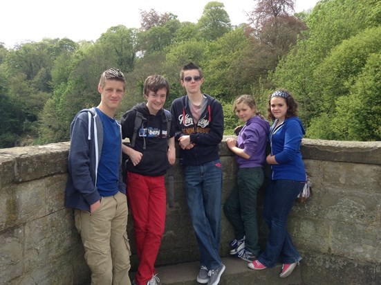 Durham May 2014 with Ben & Luke, Matthew and Daisy. Precious memories x