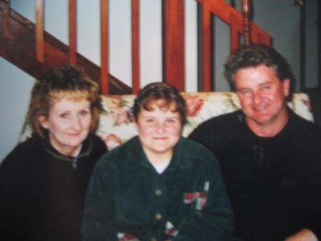 mum, me and dad when i was 10