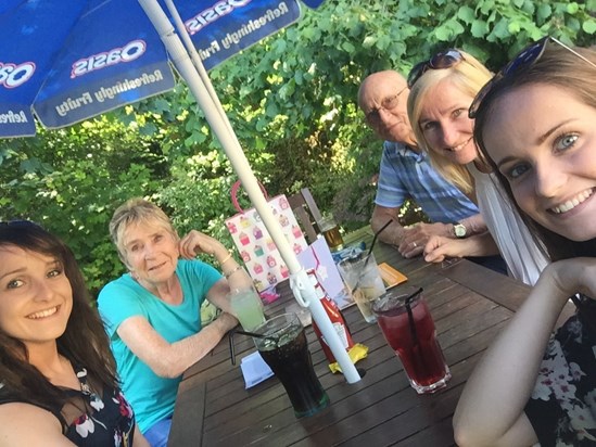 Nans birthday last year with her selfie stick!