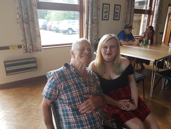 My beloved grandad Jim and me (Becky eldest grand daughter)