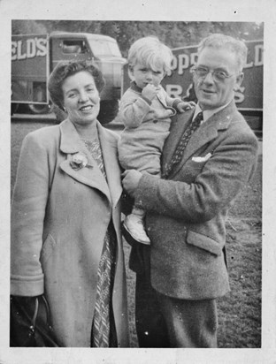 Mum,Dad and my brother Allan at Chipperfields Circus