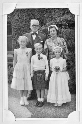 Mum and Dad with my older sisters and brother at Nancy Hills Wedding at Anthony's Hotel Kirkcaldy