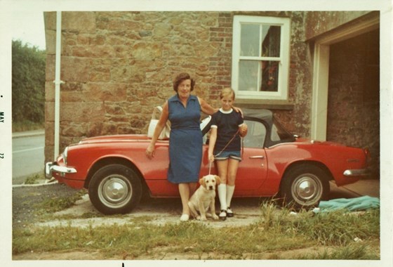 Mum and I in Jersey where my sister Mary Frances and her husband Ian lived in the 70s HappyHolidays