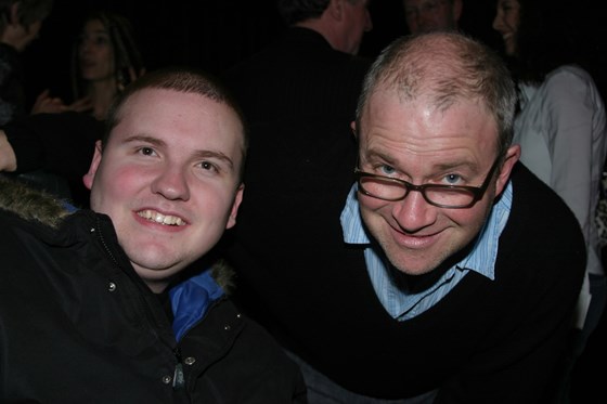 James with Harry Enfield.