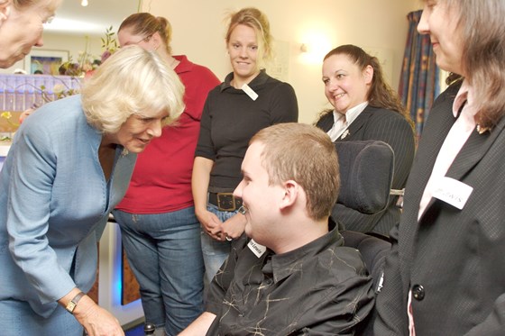 Meeting HRH The Duchess of Cornwall. July 2007