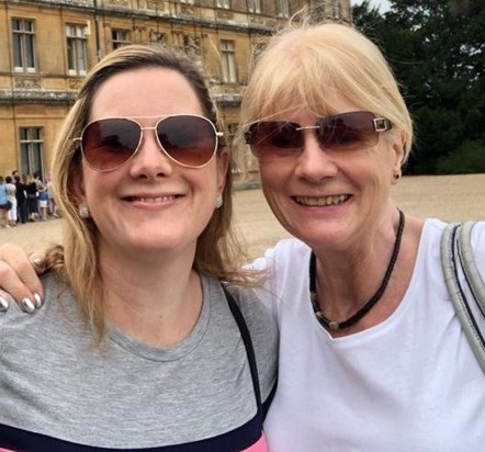 My lovely mum - fun at Highclere Castle