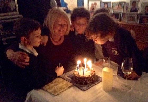 Barbara and her Grandsons