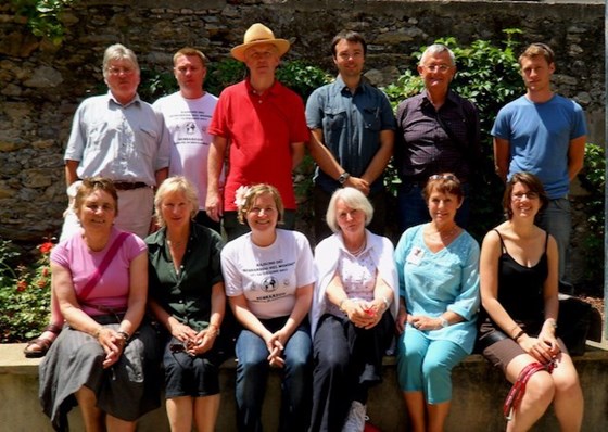 Paulina with close King family and extended family including Irish Healy cousins, all together for their mutual ancestors' celebration, Italy June 2011.