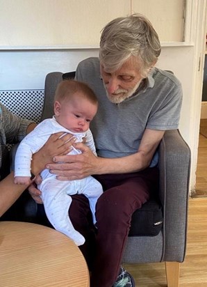 Great Uncle David with Theo x