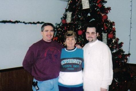 BILLY AND MOTHER AND MARK  (CHRISMAS 2000)