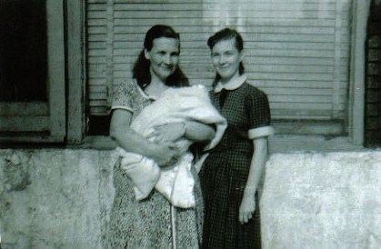 Grandmother Eva and Mother with Charlotte Powell 