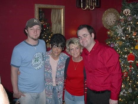 DUSTY AND CHARLOTTE WITH AUNT BOBBIE AND MARK  OF CHRISTMAS 2006 