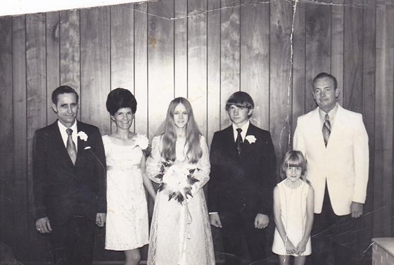 Beckys wedding 1973