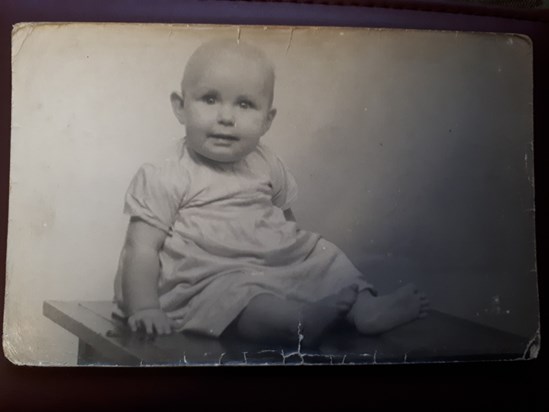 Linda as a baby