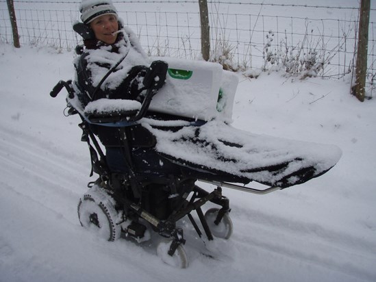 27/2/2018 Sip/Puff wheel chairs are surprisingly good in the snow...
