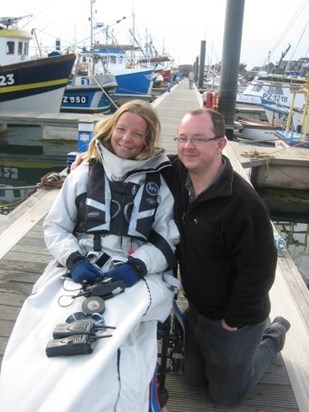 Hilary and Andy in Newlyn in 2009