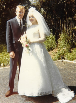 Frances and Eric wedding, July 1966.