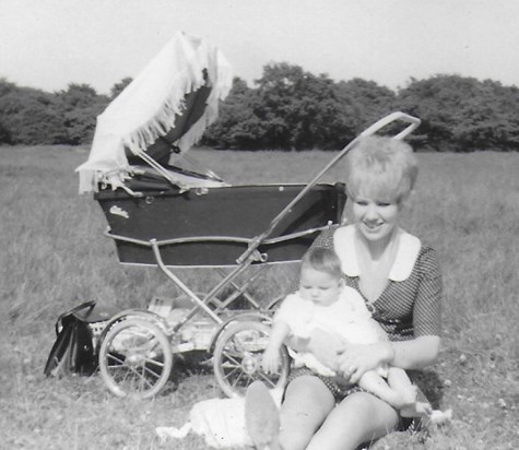 Frances with Karen, Spring 1967.