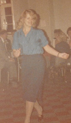 Frances at L.E.B. Dance 1979.
