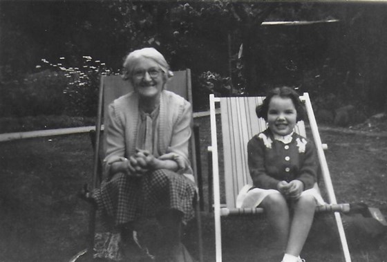 Grandma Daisy and Frances 1955.