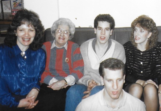 Family photo, January 1987.