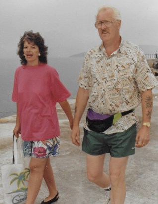 Frances and Eric, Greece, 1992.