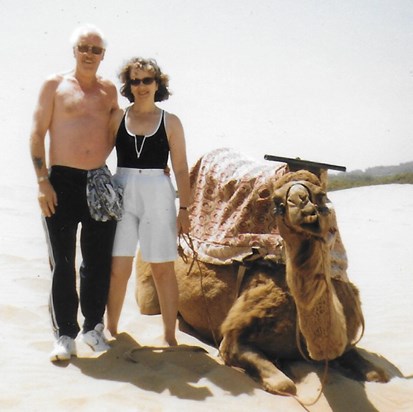 Frances and Eric, Morocco 1999.