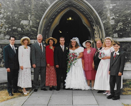 Chris and Julie's Wedding, September 1996.