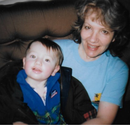 Frances with Grandson James, 1999.