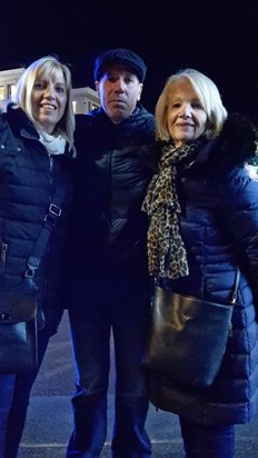 Karen, Paul, Frances in Bournemouth, November 2018.