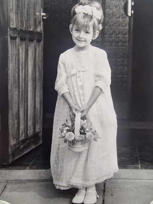  A lovely flower girl bridesmaid.