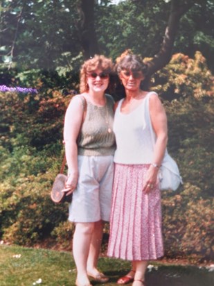 Mother and daughter enjoying the sun!