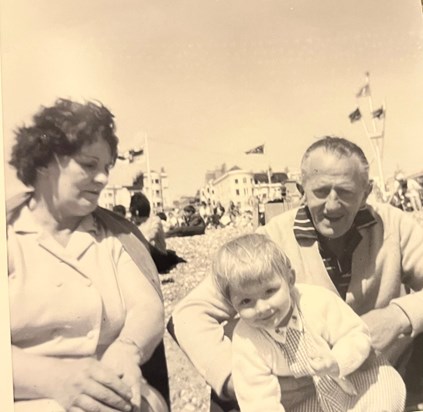 Mum with her Nan and grandad 