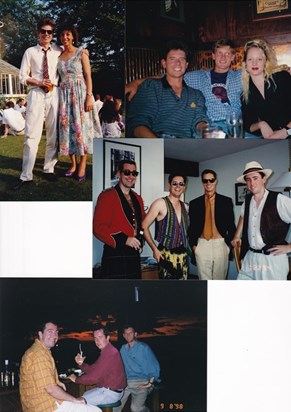 John: at Henley; at stag do in Holland; after Siti&John’s wedding in 1998 - Simon, Stuart & Pete in KK