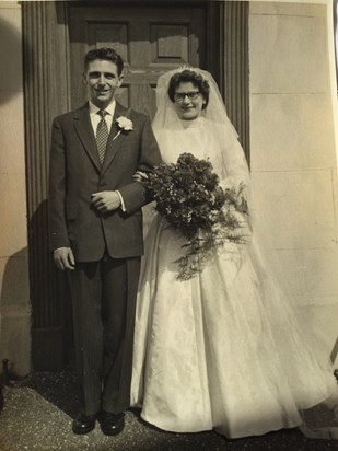 Our Dear Mum & Dad on their Wedding Day in 1958